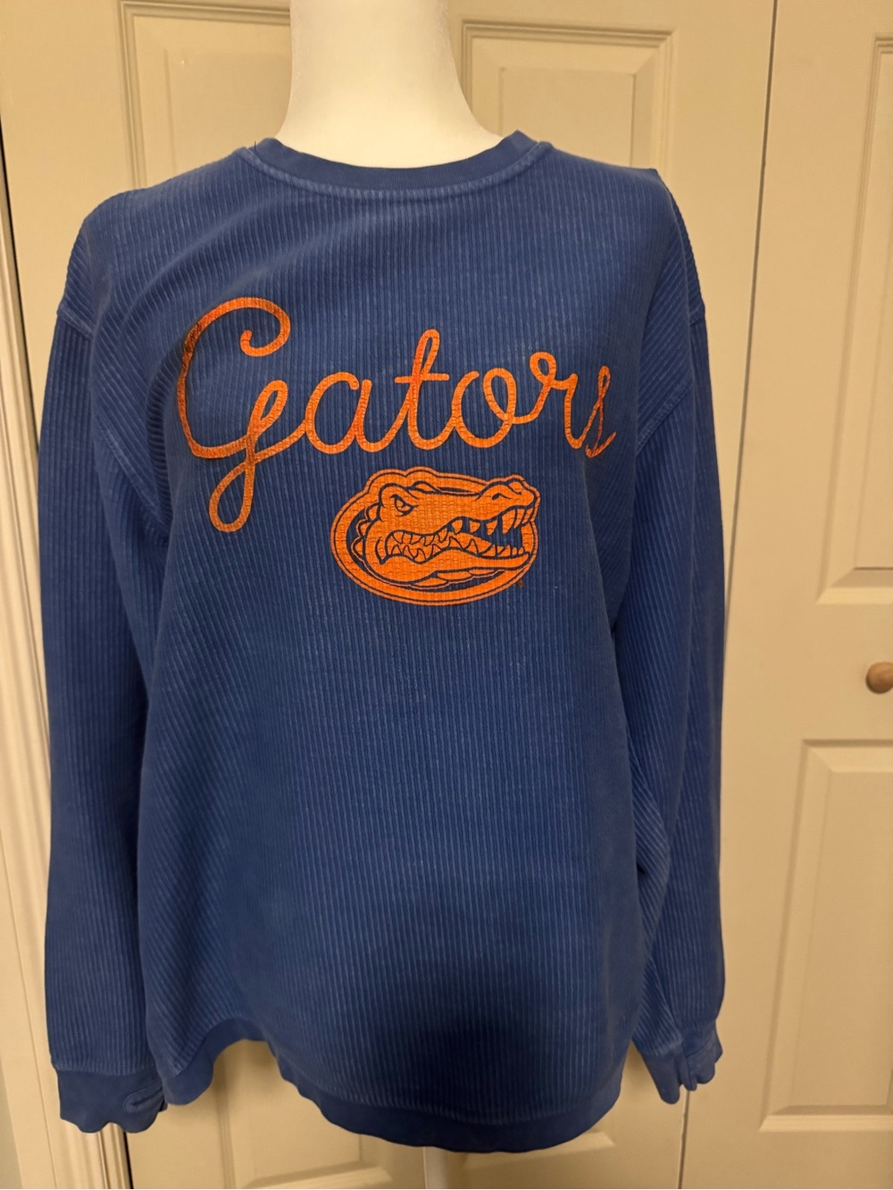 Pressbox Vintage Style Florida Gators Blue Corduroy Baggy Sweatshirt M
